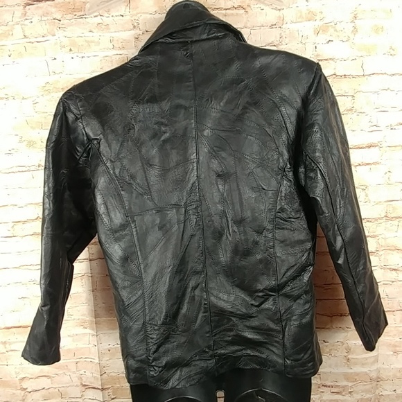 Vintage 80's Flight Path leather jacket Sz M - Picture 3 of 6